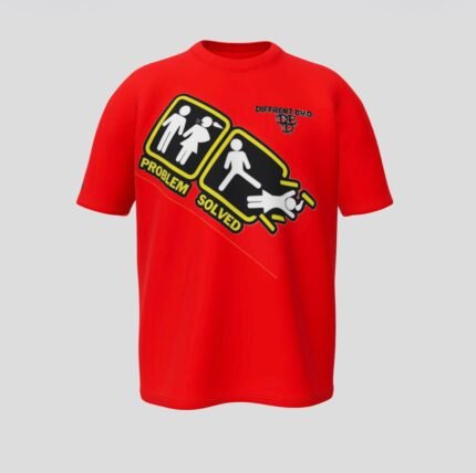 PROBLEM SOLVED -Red-Shirt-Size-L
